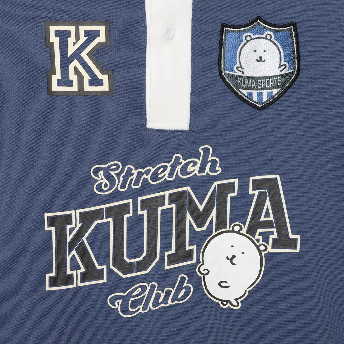 Nagano Characters 橄榄球衫 KUMA 蓝色