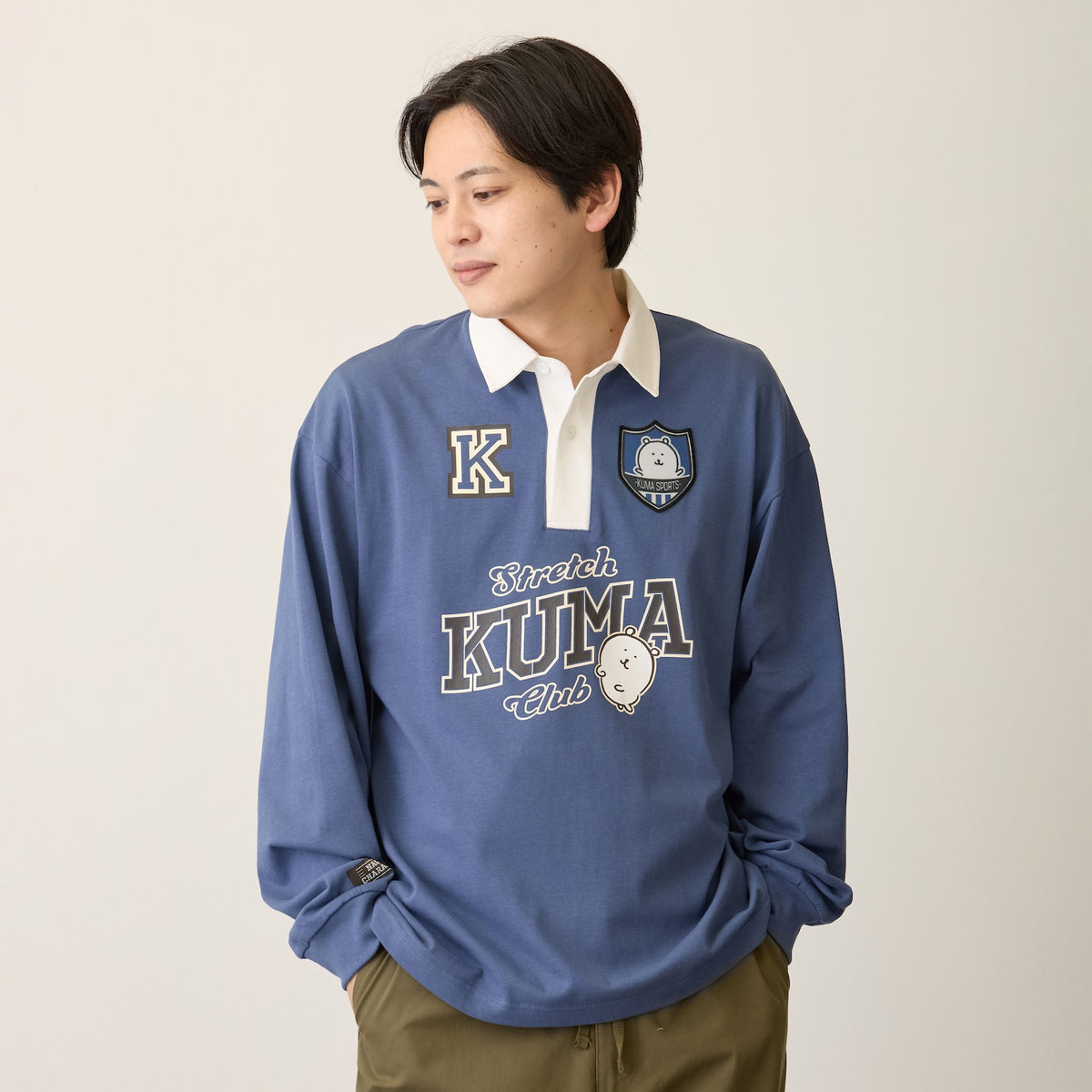 Nagano Characters 橄榄球衫 KUMA 蓝色