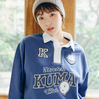 Nagano Characters 橄榄球衫 KUMA 蓝色