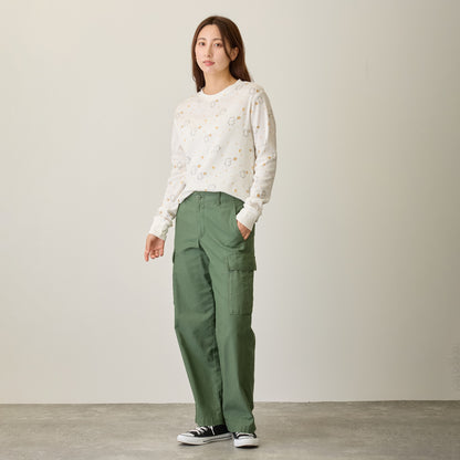 ナガノキャラクターズ ワッフル長袖Tシャツ ラムネリナイト ホワイト