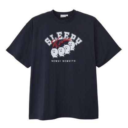 ナガノキャラクターズ Tシャツ SLEEPY（くま） ネイビー