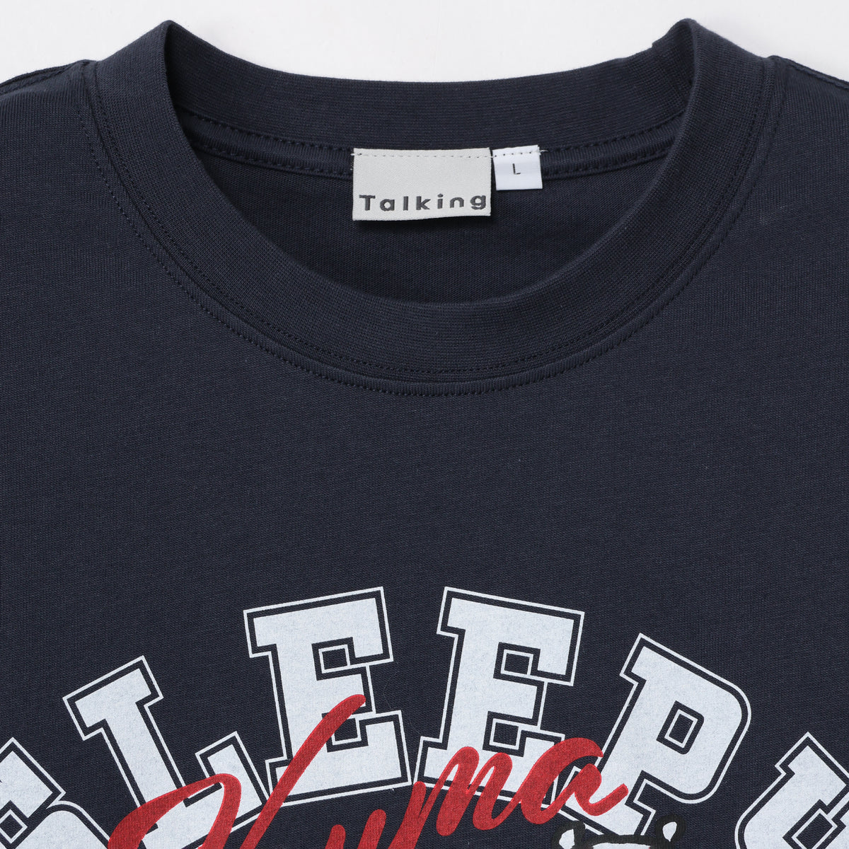ナガノキャラクターズ Tシャツ SLEEPY（くま） ネイビー