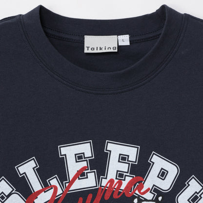 ナガノキャラクターズ Tシャツ SLEEPY（くま） ネイビー
