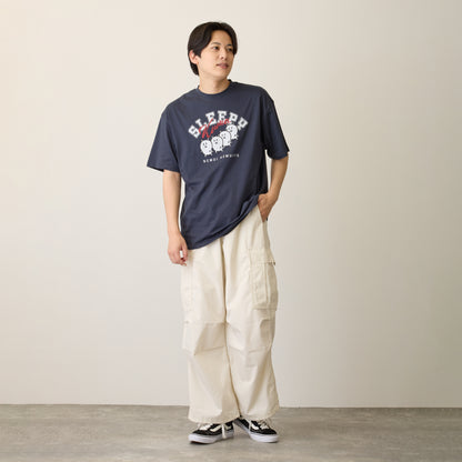 ナガノキャラクターズ Tシャツ SLEEPY（くま） ネイビー