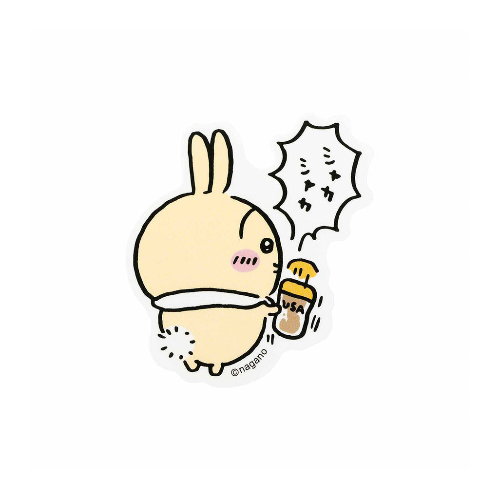 스마트 폰에 붙여 넣을 수있는 나가노 캐릭터 스티커 (토끼 Shakashaka)