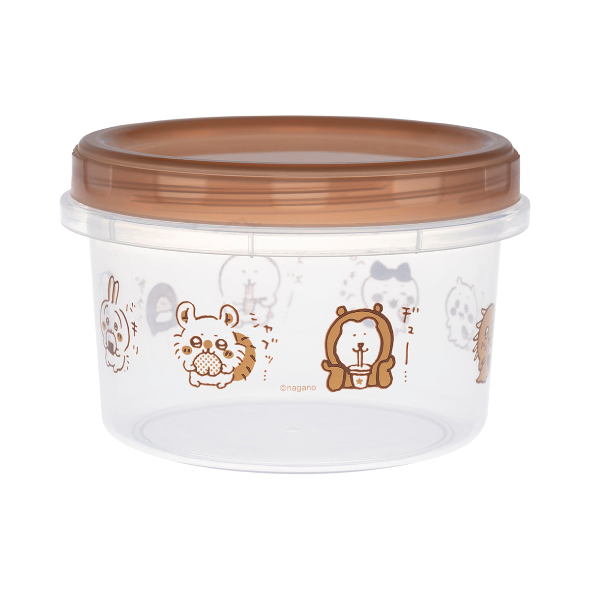ナガノキャラクターズ 2個セットラウンドコンテナ（食べ食べたち