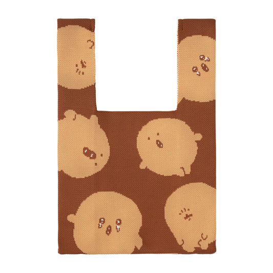 ナガノキャラクターズ ニットバッグ(もぐらコロッケ)