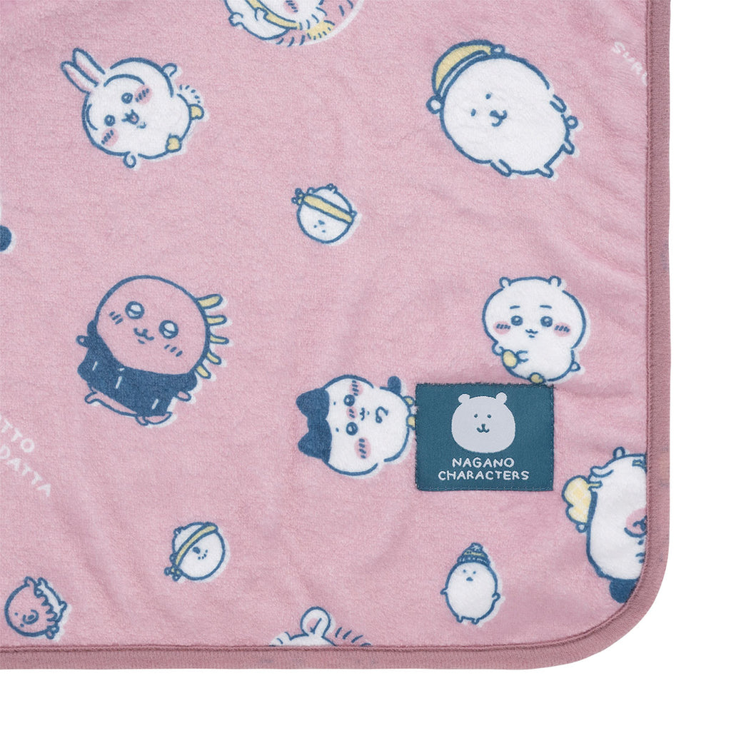 Nagano Characters Waka Large blanket blanket (pink)