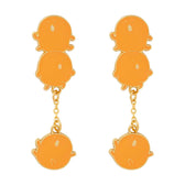 Nagano Characters Yura Yura Earrings (Mogura Croquette Trio)