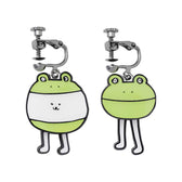 Nagano Characters Yura Yura Earrings (Frog)