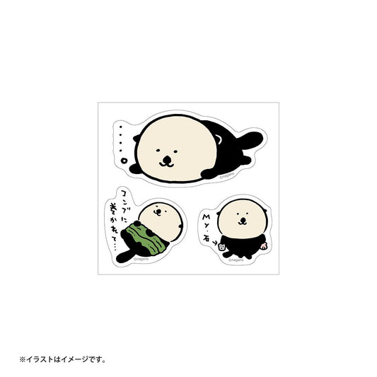 ナガノキャラクターズ ナガノの水族館 クリアステッカーセット(ラッコ)