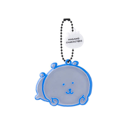 ナガノキャラクターズ リフレクターキーホルダー（くま・寝転び）