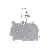 ナガノキャラクターズ リフレクターキーホルダー（くまとパグ）