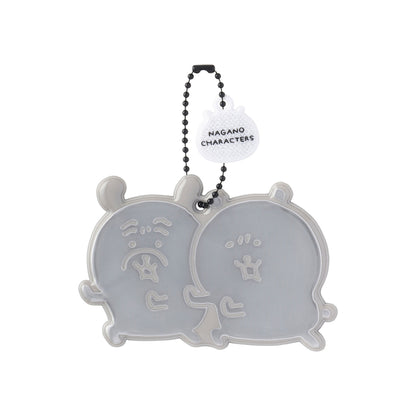 ナガノキャラクターズ リフレクターキーホルダー（くまとパグ）