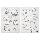 ナガノキャラクターズ 思い出のスケッチ 手触りの良いクリアファイル（ホワイト）