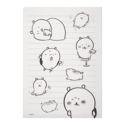 ナガノキャラクターズ 思い出のスケッチ 手触りの良いクリアファイル（ホワイト）