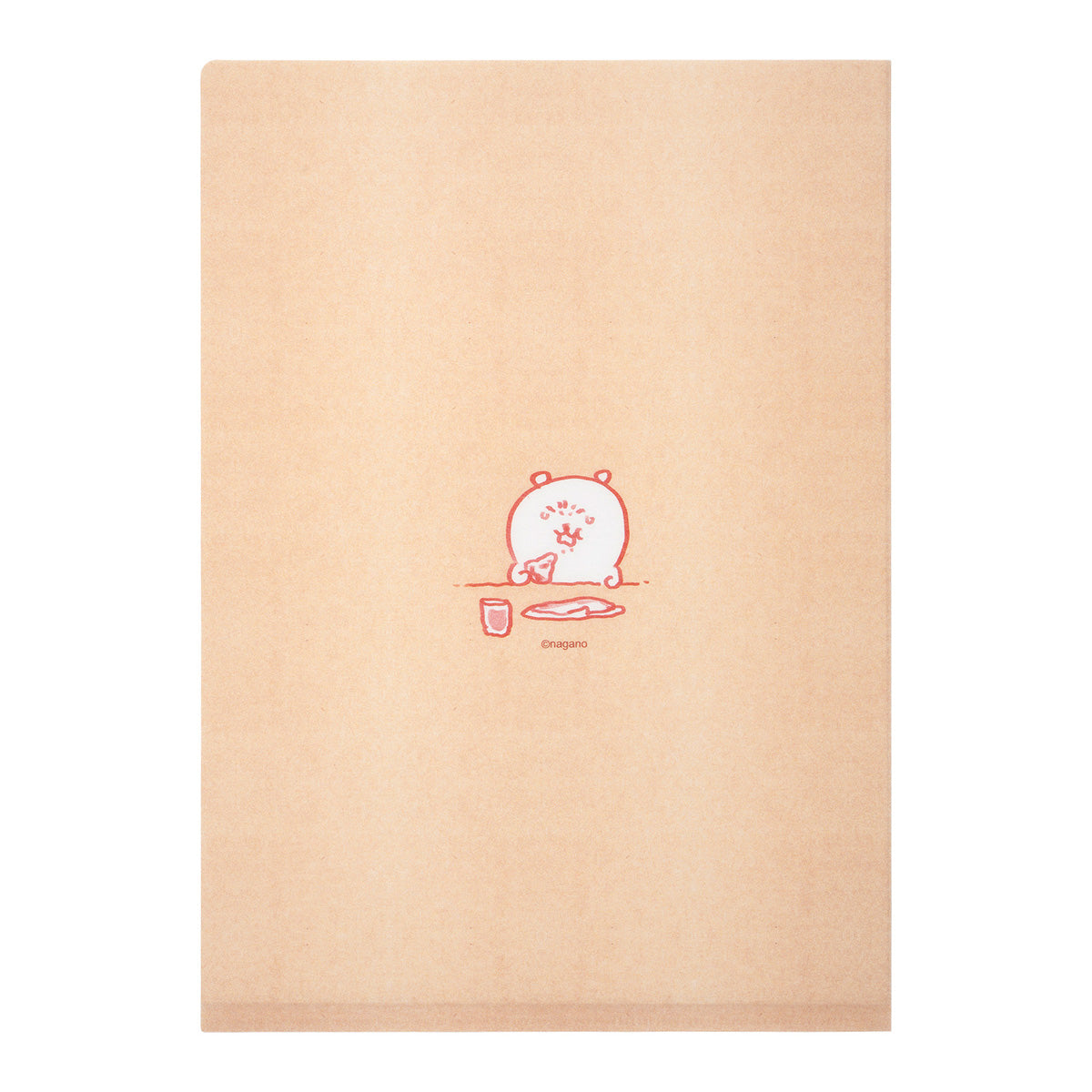 ナガノキャラクターズ 思い出のスケッチ 手触りの良いクリアファイル（ベージュ）