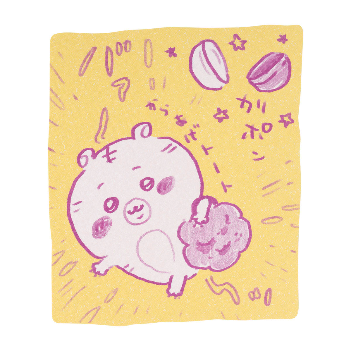 Nagano Characters 추억의 스케치 엽서 (카라아게 토트백)