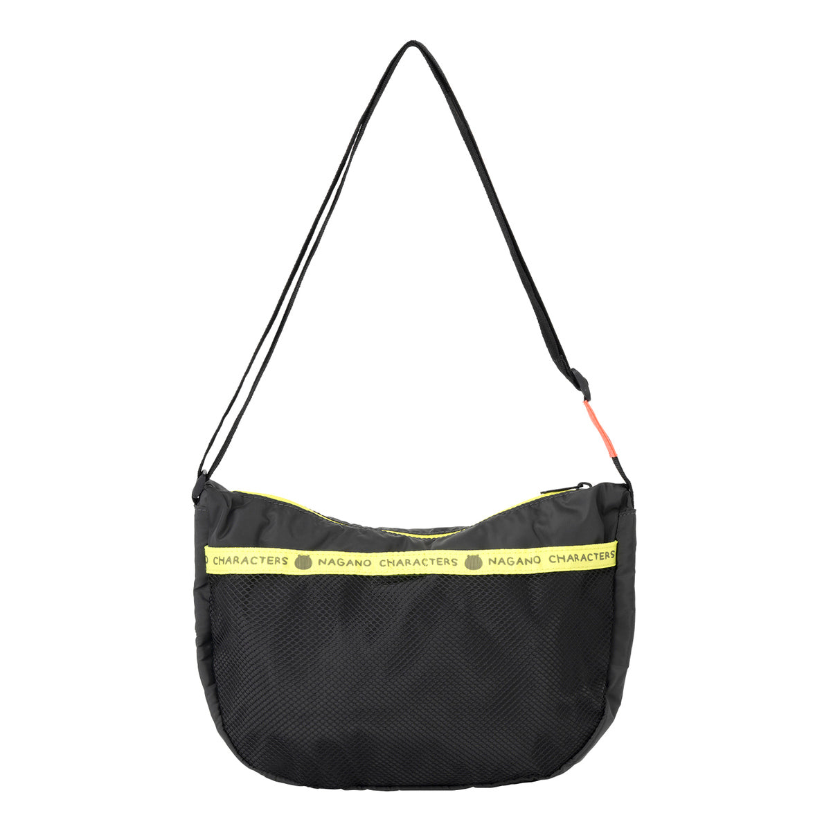 ナガノキャラクターズ 折りたためるトラベルムーンショルダーバッグ（くま）