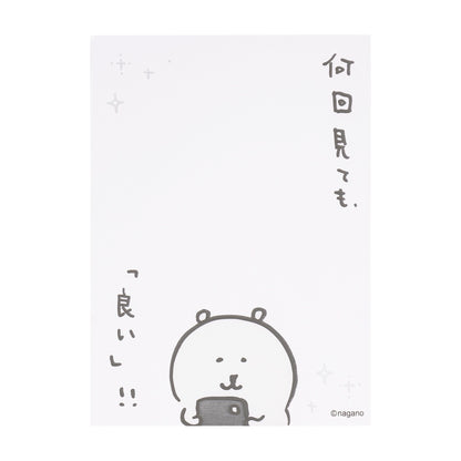 ナガノキャラクターズ ミニフォトが入るサイズのクリアスリーブ（くまたち）