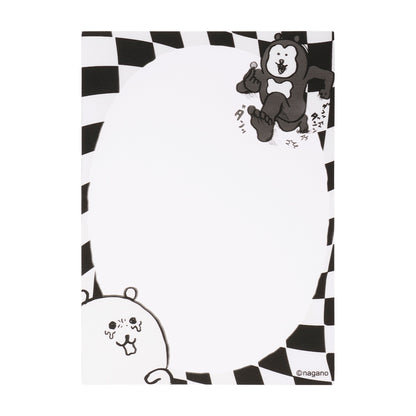 ナガノキャラクターズ ミニフォトが入るサイズのクリアスリーブ（くまたち）