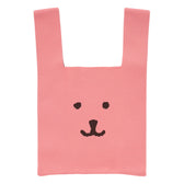 ナガノキャラクターズ カラーなニットバッグ（ピンク）