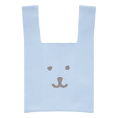 ナガノキャラクターズ カラーなニットバッグ（ライトブルー）