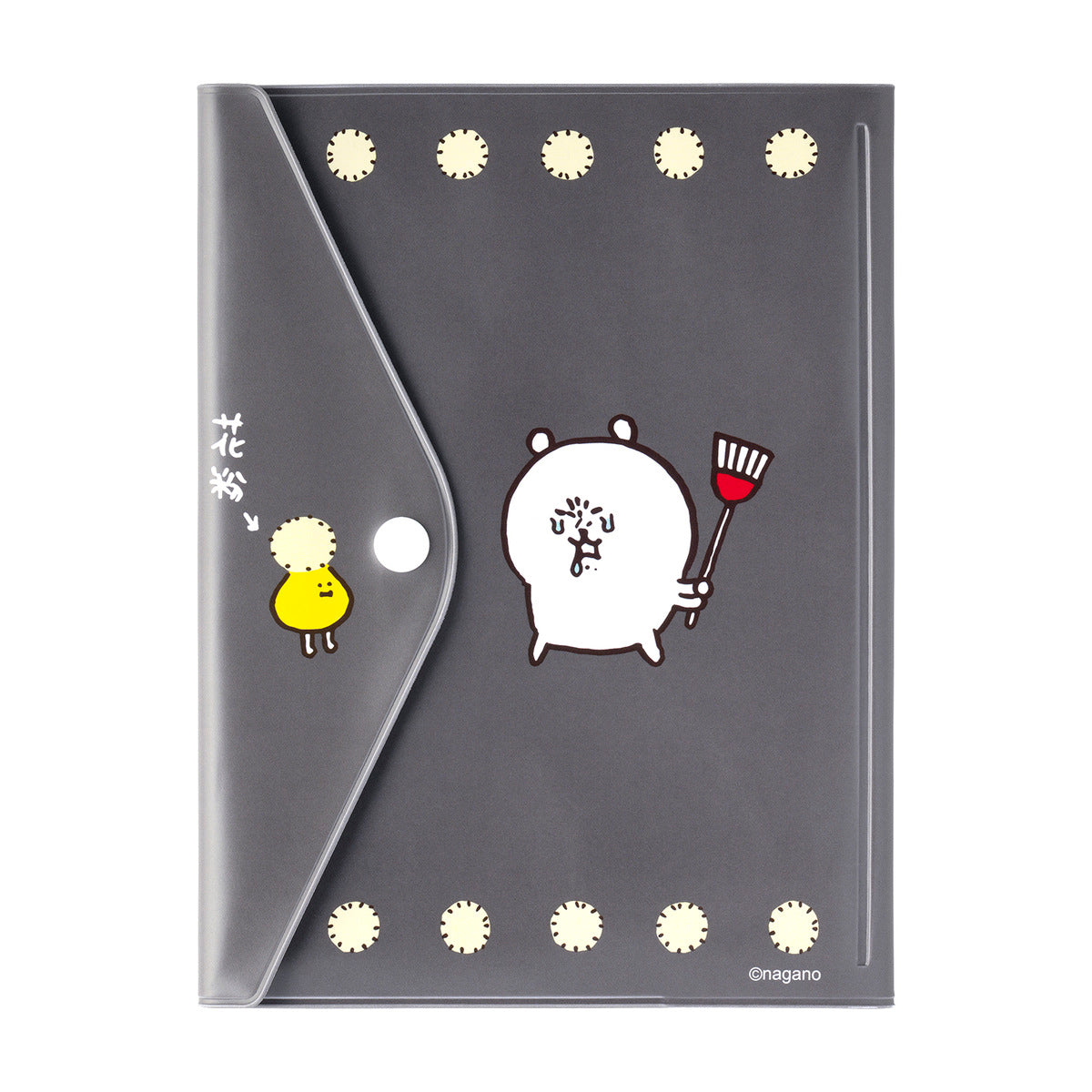 ナガノキャラクターズ お薬手帳&診察券カバー（ブラック） | ナガノ