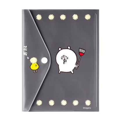 ナガノキャラクターズ お薬手帳&診察券カバー（ブラック）