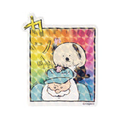 Nagano Characters The size of the grandpas that can be pasted on smartphones Sticker (Kan) 