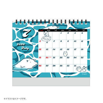 ナガノキャラクターズ 2026年1月始まり卓上カレンダー（ミニシール付き）