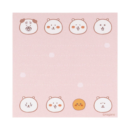 Nagano Characters 粉色正方形便簽本