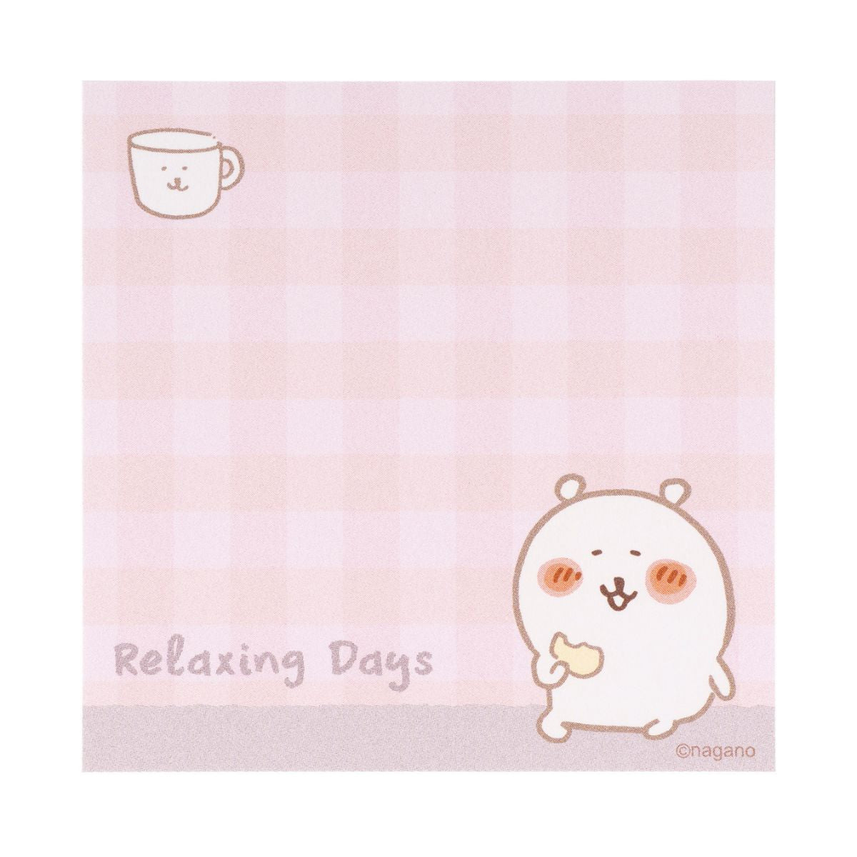 Nagano Characters 粉色正方形便簽本