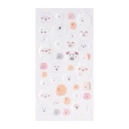 Nagano Characters 粉色立體透明貼紙