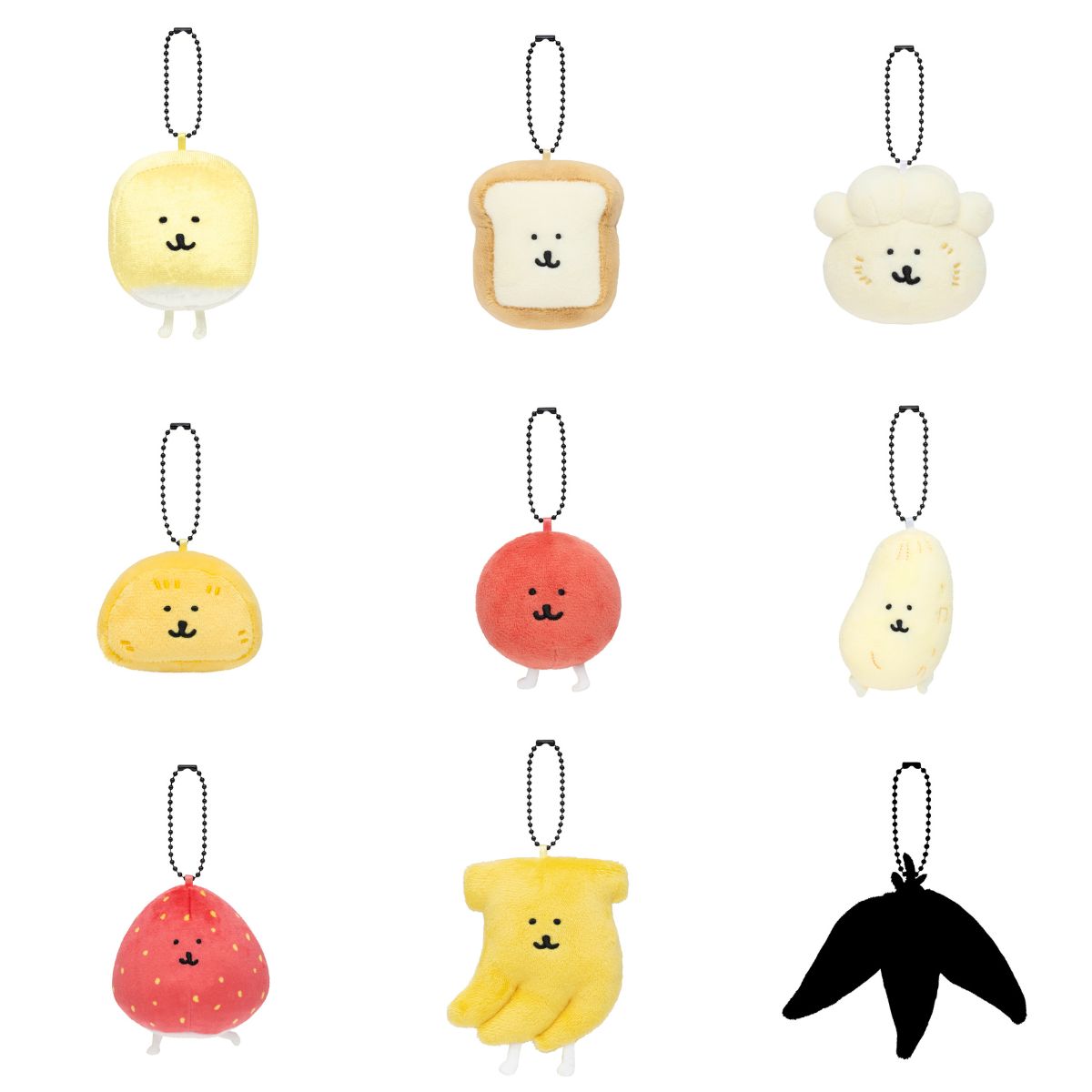 Nagano Characters 트레이딩 작고 소중한 음식 마스코트 (총 9종)