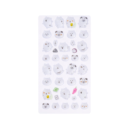 Nagano Characters Bon Bon Drop Stickers (Joke Bear & Pug)