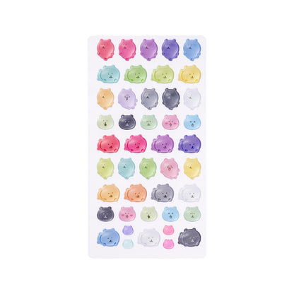 Nagano Characters Bon Bon Drop Stickers (Colorful Joke Bears)