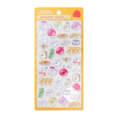 Nagano Characters Bon Bon Drop Stickers (Tiny Foods)