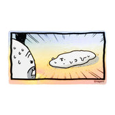 ナガノキャラクターズ スマホに貼れるサイズのホログラムステッカー（溶けるしかなかった）