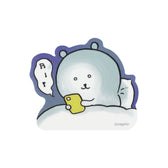 Nagano Characters Glow-in-the-Dark Sticker (Joke Bear Looking at Phone)