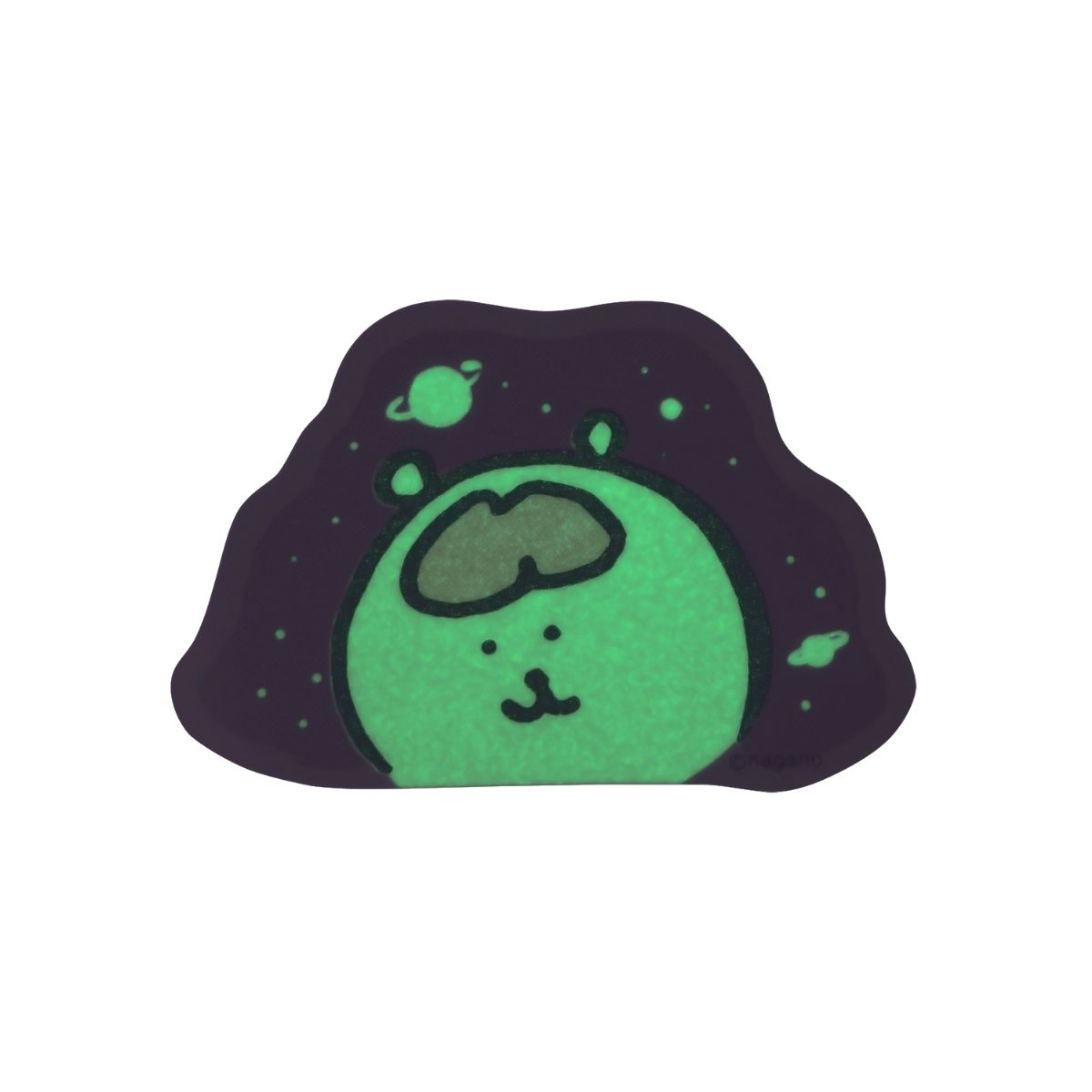 Nagano Characters 蓄光贴纸 (思索大脑的自嘲熊)