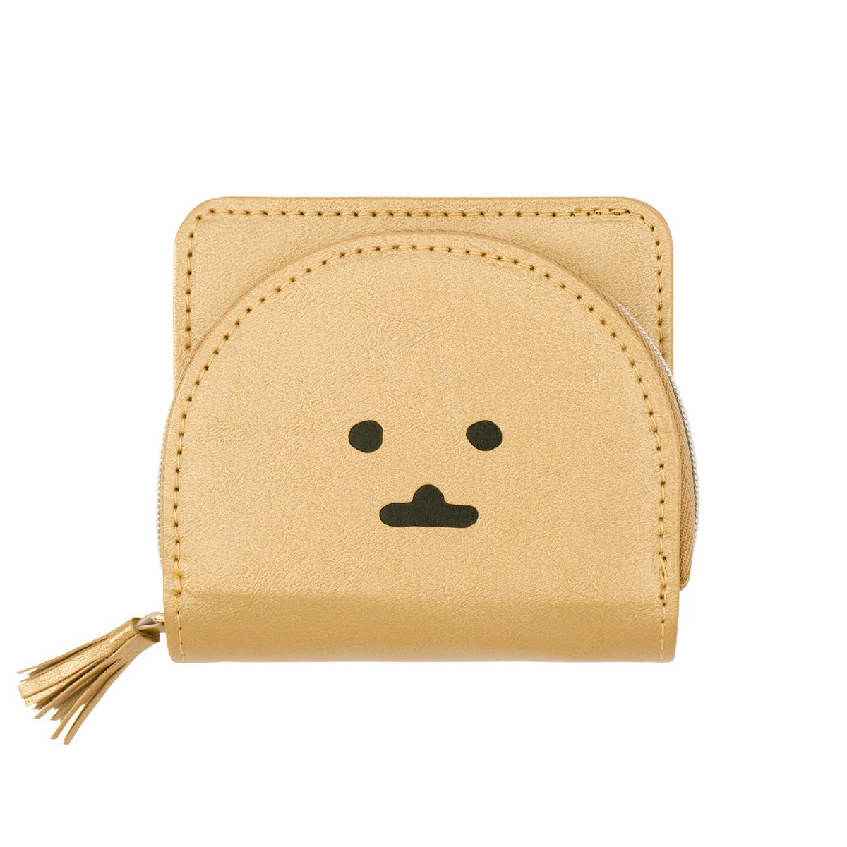 ナガノキャラクターズ お財布（もぐらコロッケ ゴールド）