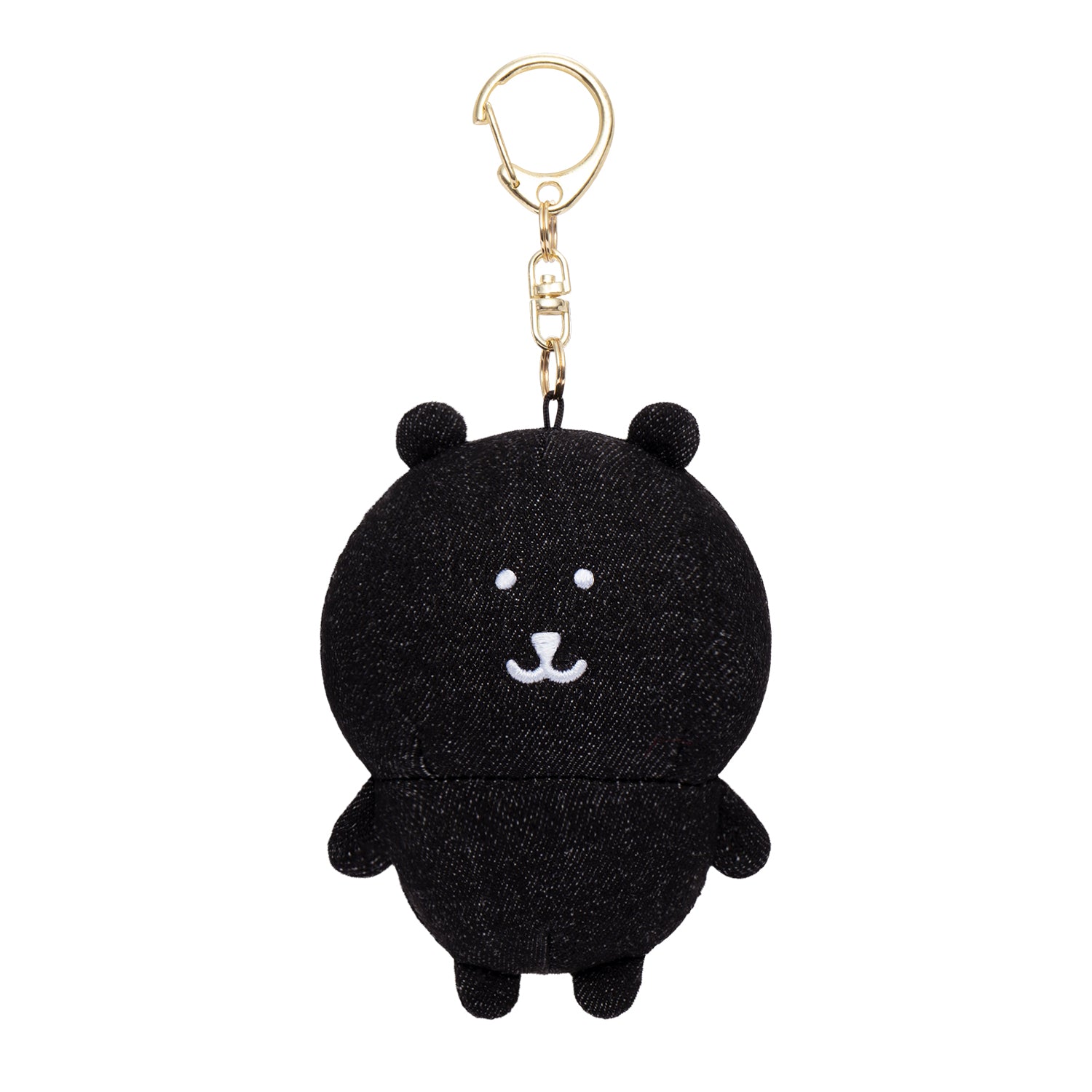 Nagano Characters Denim NakumaMascot (Black) | Nagano Characters