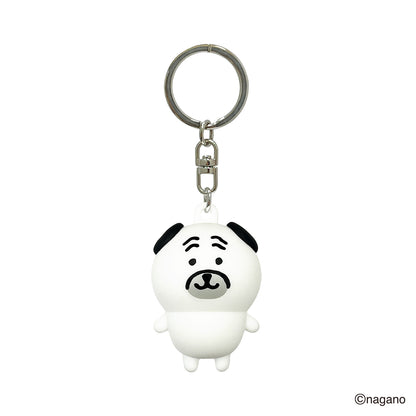 ナガノキャラクターズ フィギュアキーホルダー（パグ）