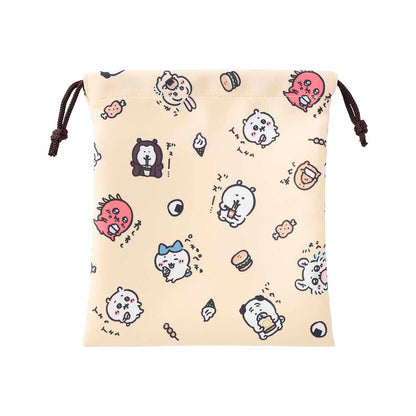 ナガノキャラクターズ 食べ食べたちのほどよいサイズの巾着