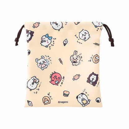 ナガノキャラクターズ 食べ食べたちのほどよいサイズの巾着