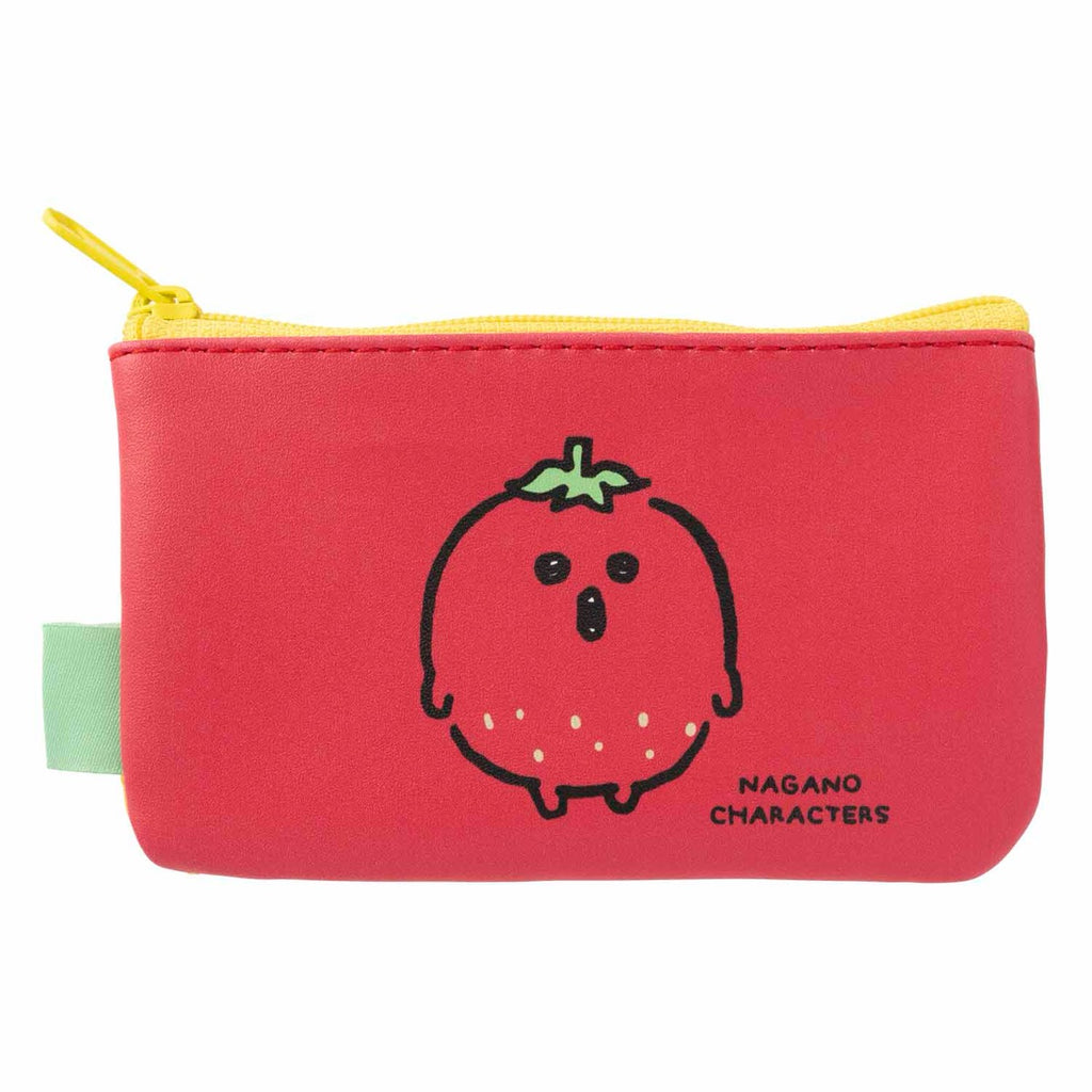 Nagano Characters Single -sided mesh 2 pouch (strawberry croquette)