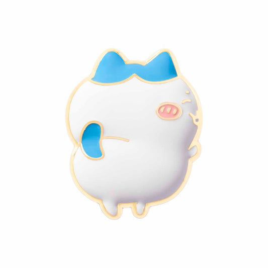 ナガノキャラクターズ メタルブローチ(ハチワレ)