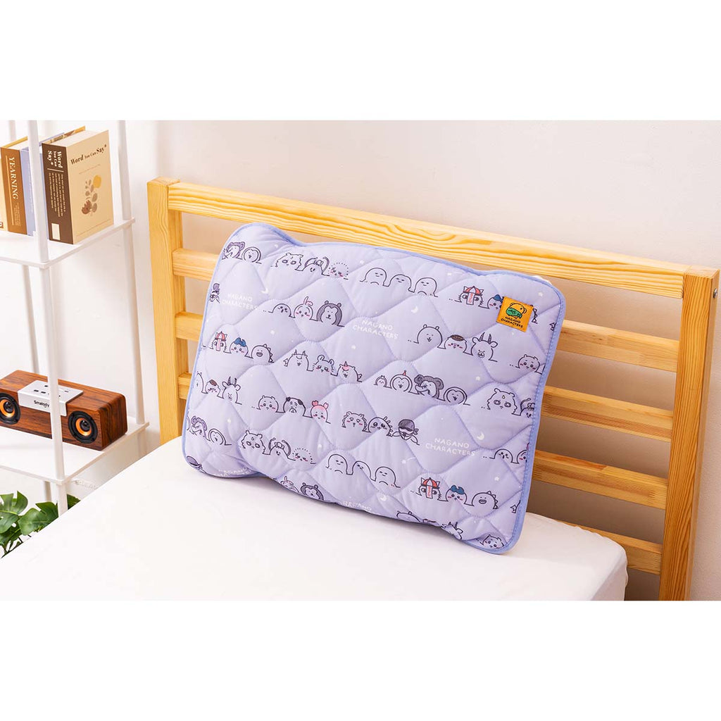 Nagano Characters Cool Pillow Cover (Purple)