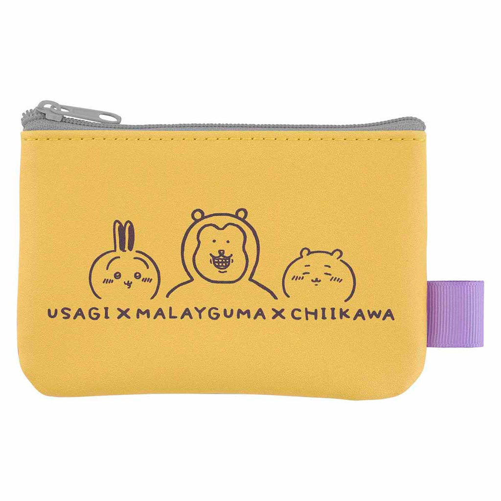 Nagano Characters 2 pieces pouch (orange x yellow)
